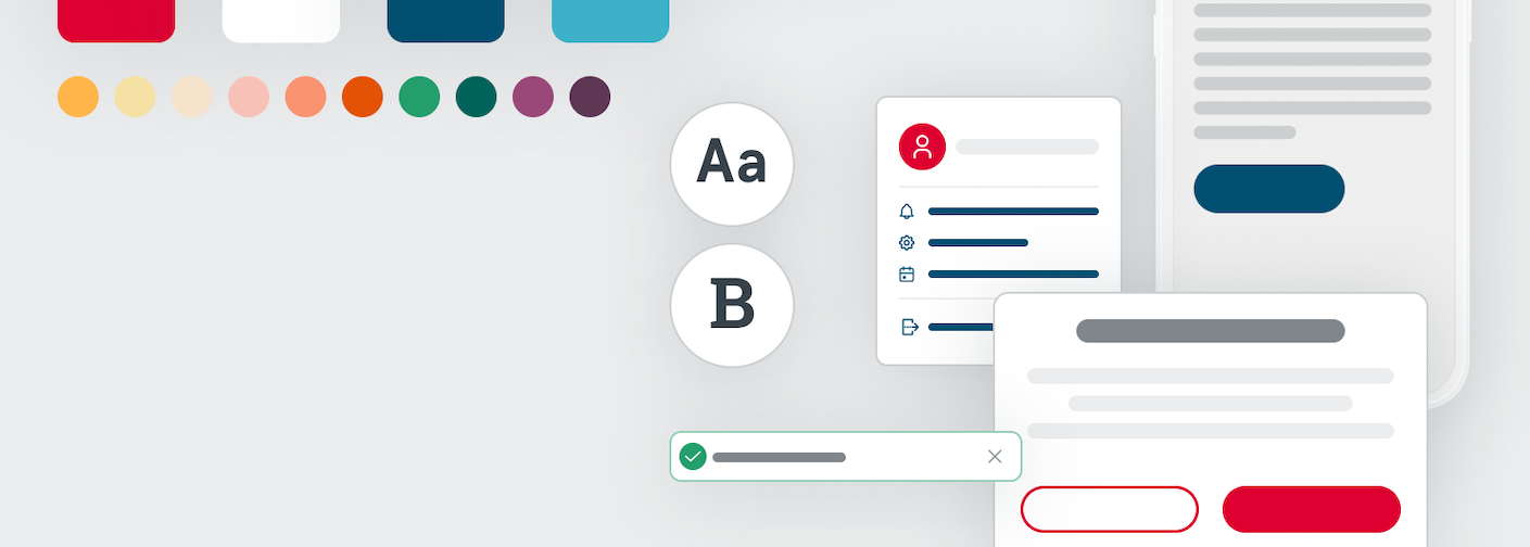 Represenation of components in a Design System.