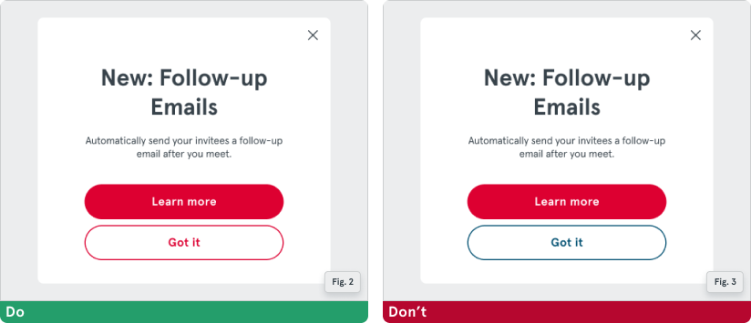 Do's and Don'ts of Button usage